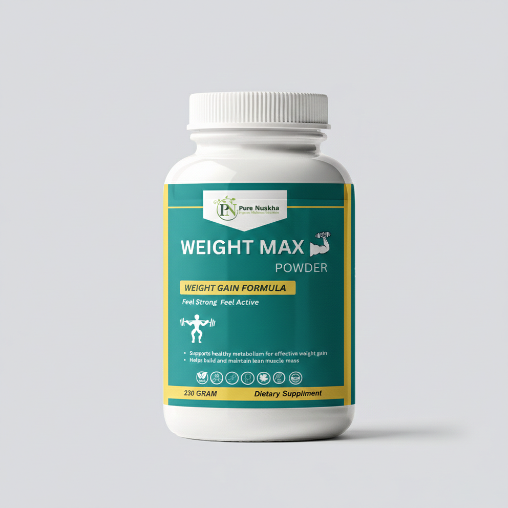 Pure Nuskha Weight Max herbal weight gain powder, 180g pack